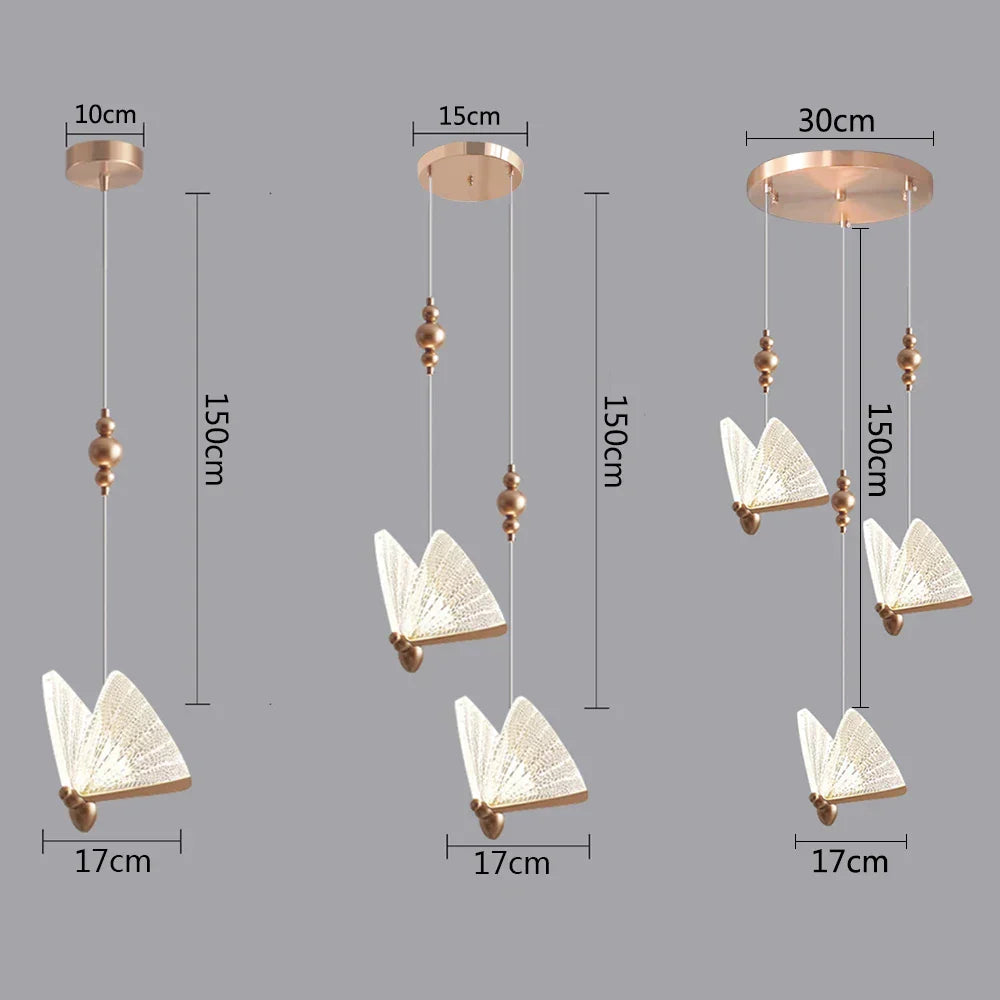 Acrylic Butterfly Pendant Lamp