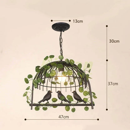 DecorBites™ Birdcage LED Chandelier: Modern Resin Pendant Lights for Bedroom, Living Room, and Restaurant
