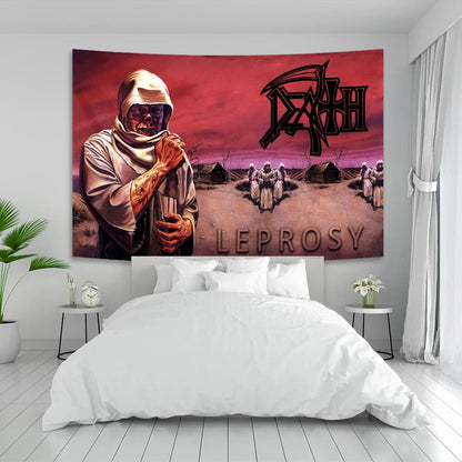 Decobites Deaths Metal Trend Band Wall Tapestry - Bedroom Artistic Decoration