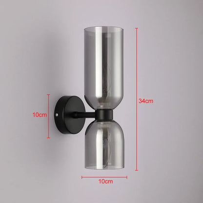 DecorBites™ Glass Shade Wall Lamp: Modern Minimalist Art Lighting for Bedroom, Corridor, Staircase