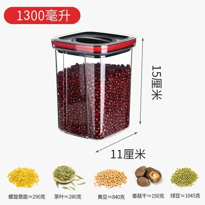 DecorBites™ Kitchen Storage Container Jars with Lid for Cereals Spices Organization