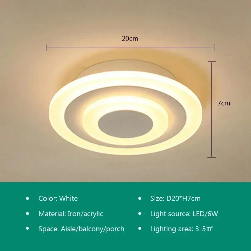 DecorBites™ LED Ceiling Light: Stylish Acrylic Lamps for Home Decor, Aisle, Staircase, Balcony