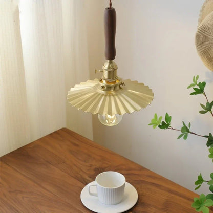 DecorBites™ Copper Walnut LED Pendant Lights, Modern Hanging Lamp for Hallway, Bedroom, Dining Room