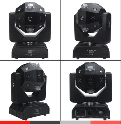 DecorBites™ 24-Led Moving Head Laser Light Bar Strobe, Red/Green Laser, KTV Light