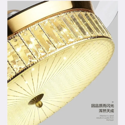 DecorBites™ 42" Invisible LED Ceiling Fan with Retractable Blades & Remote Control