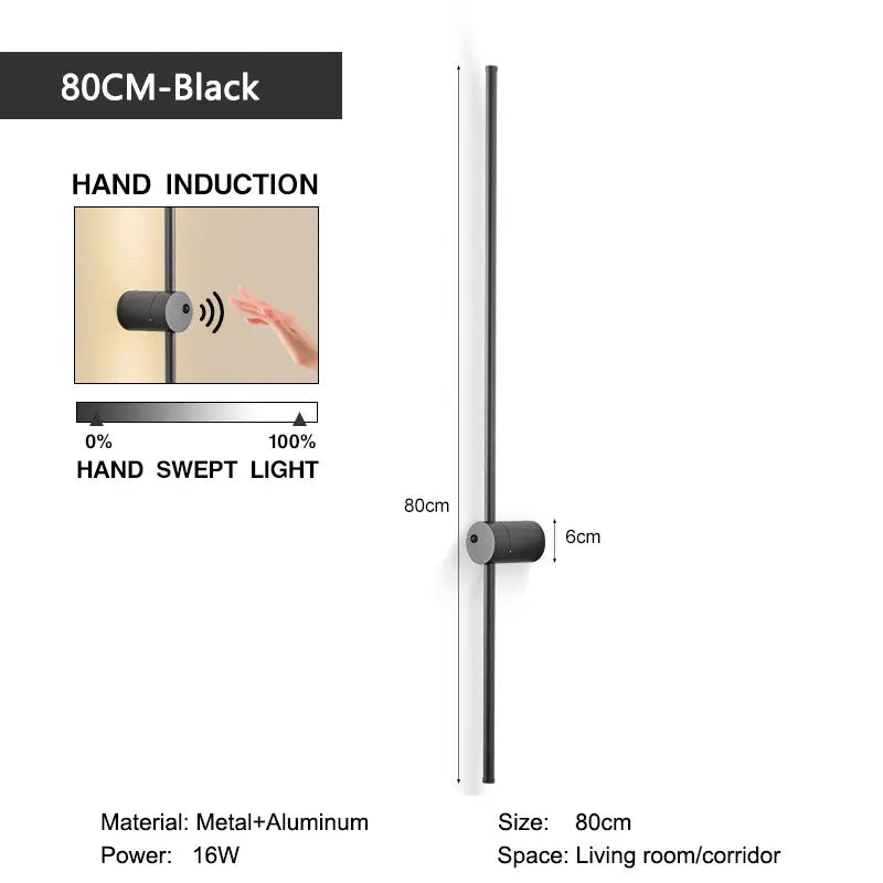 DecorBites™ LED Wall Lamps: Motion Sensor Indoor Wall Lights for Bedroom Living Room