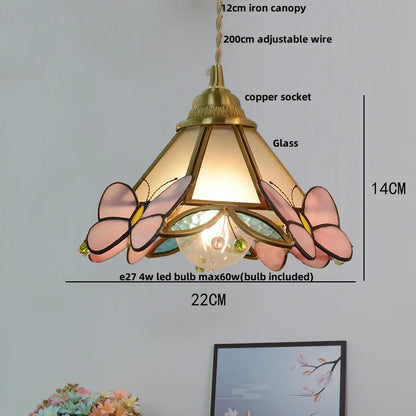 DecorBites™ Butterfly Glass LED Pendant Lights: Modern Nordic Kitchen Fixture