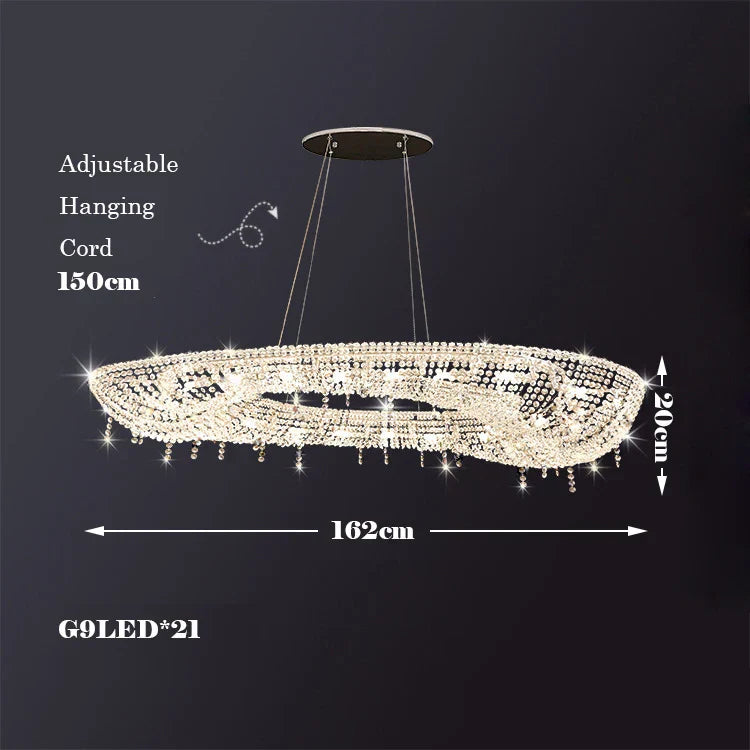 DecorBites™ Crystal Chandelier Luminaire Indoor Lighting Fixture Luxury Design