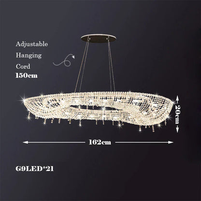 DecorBites™ Crystal Chandelier Luminaire Indoor Lighting Fixture Luxury Design