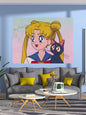 Decobites Sailor Moon Wall Hanging - Kawaii Fairy Decor for Bedroom or Dorm