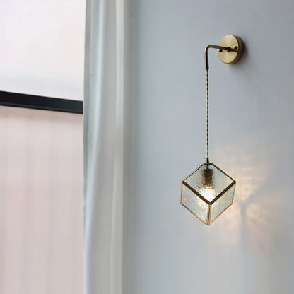 DecorBites™ LED Wall Lights Clear Glass Adjustable Bedside Lamp Nordic Modern Style