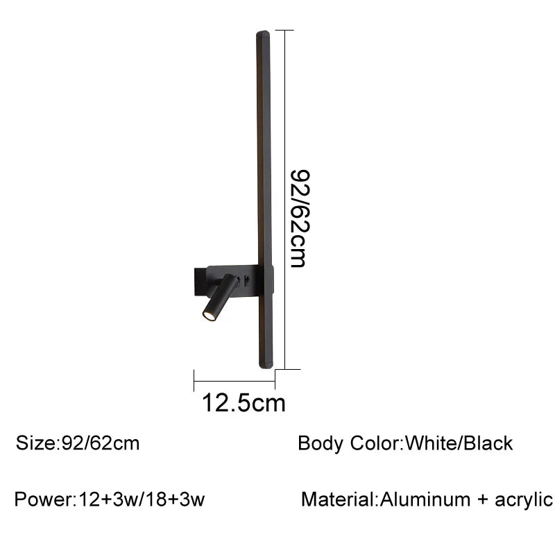 DecorBites™ LED Wall Sconce: Modern Nordic Style Living Room Sofa Background Light