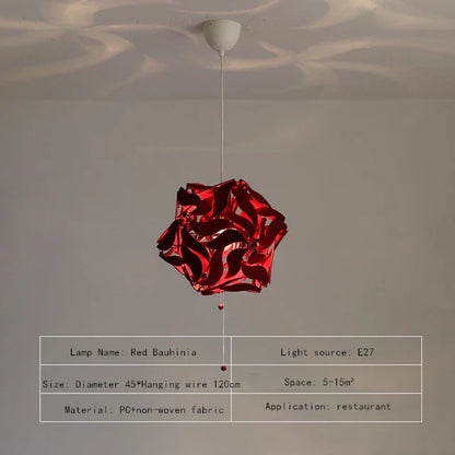 ثريا زهرة باوهينيا من ديكوربايتس™: وحدة إضاءة عصرية فاخرة قابلة للطي للمتاجر والفنادق