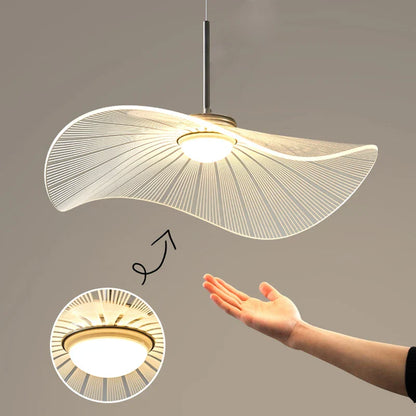 DecorBites™ Lotus Leaf LED Chandelier: Modern Nordic Dimming Pendant Light for Living Room and Bedroom