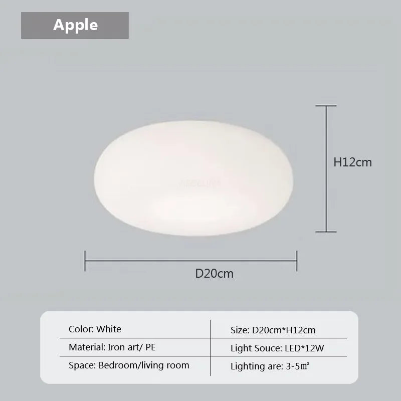 Lámpara colgante LED DecorBites™ Cream Apple para una iluminación acogedora en la decoración del hogar