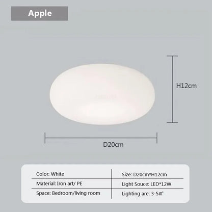 Lámpara colgante LED DecorBites™ Cream Apple para una iluminación acogedora en la decoración del hogar
