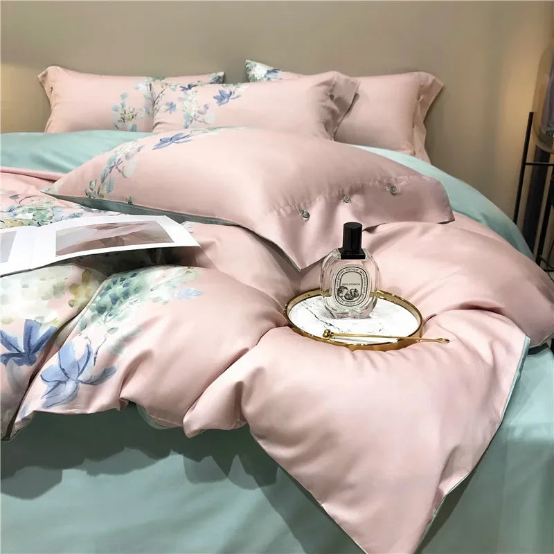 DecorBites™ Egyptian Cotton Bedding Set - Queen King Full Size Duvet Cover Sheet Pillowcase