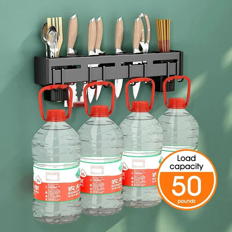Organizador de Cocina Decorbites™: Estante de Almacenamiento Multifuncional para Cuchillos y Palillos Montado en la Pared