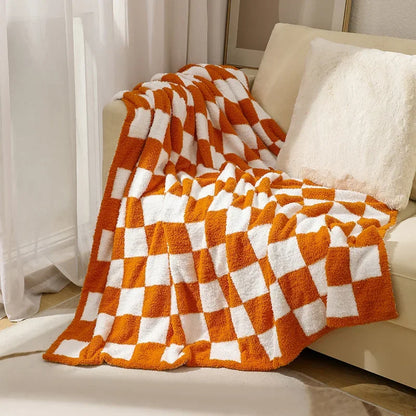 DecorBites™ Knit Checkerboard Blanket
