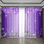 Decobites Solid Diamond Rod Pocket Curtains for Home Decoration