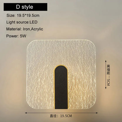 DecorBites™ LED Wall Lamp 5W Modern Nordic Sconce Lights for Bedroom Living Room