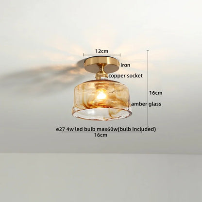 DecorBites™ LED Glass Ceiling Lamp Modern Indoor Lighting Fixture
