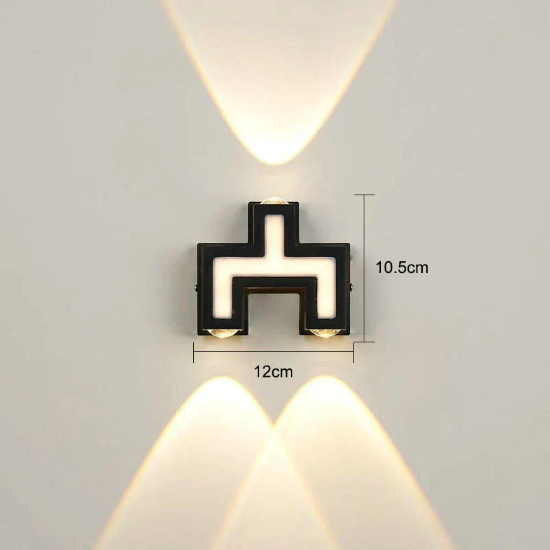 DecorBites™ IP65 LED Wall Lamp for Indoor/Outdoor Waterproof Garden Lighting