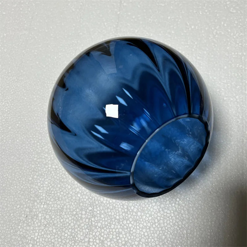 DecorBites™ Blue Glass Balls Wall Lamp: Modern Living Room Bedroom Sconce for TV Background.