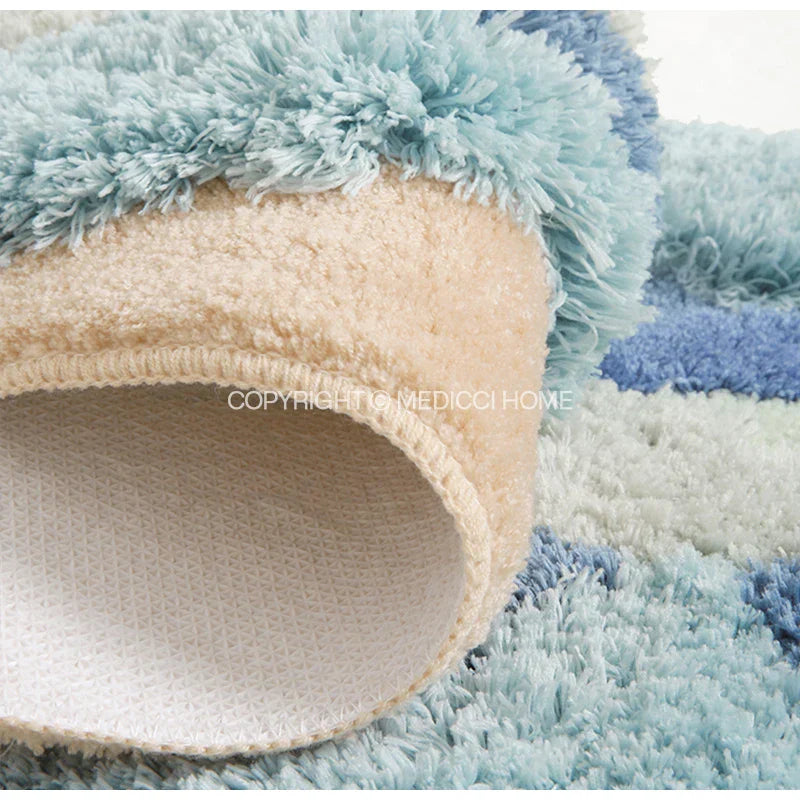 DecorBites™ Boho Chic Mossy Rug: Ultra Soft Hand Tufted Area Carpet for Nordic Bedroom