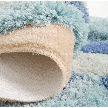 DecorBites™ Boho Chic Mossy Rug: Ultra Soft Hand Tufted Area Carpet for Nordic Bedroom