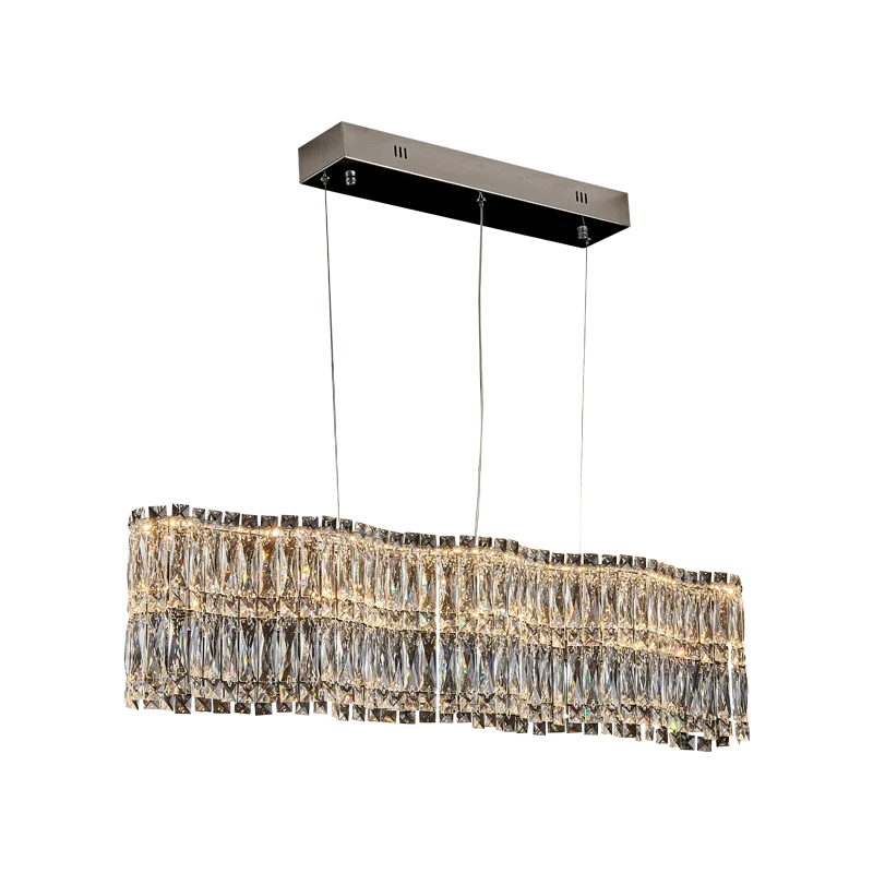 DecorBites™ Crystal Luxe Chandelier for Modern Living Room, High-End Restaurant Light