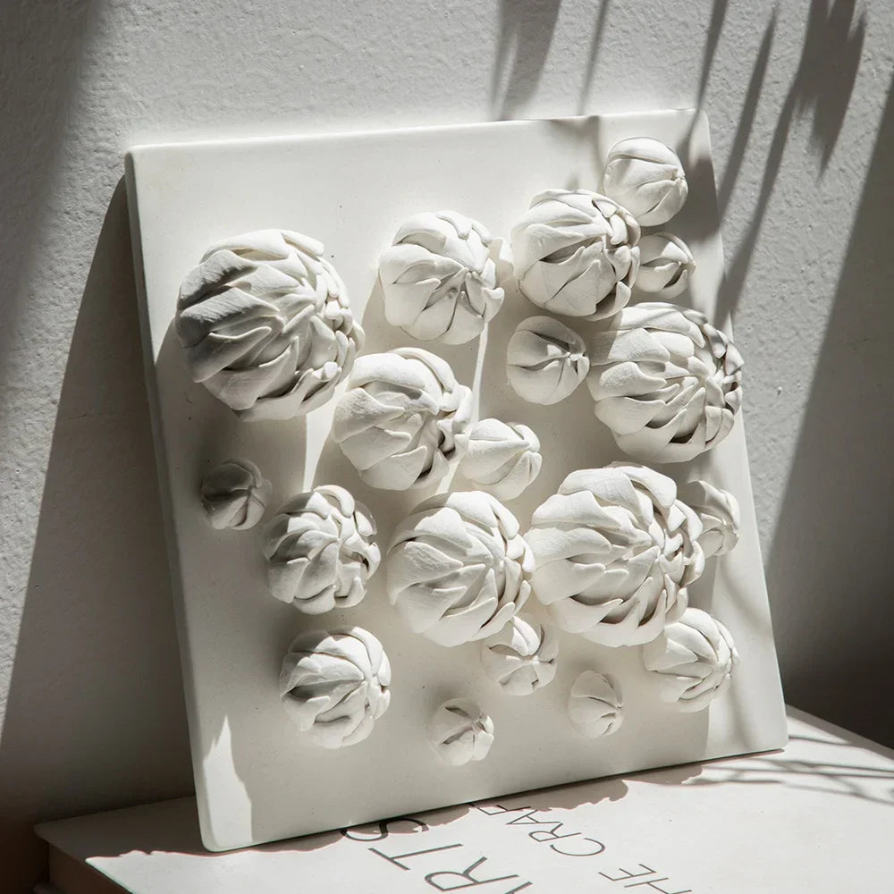 DecorBites™ Bud Shape 3D Ceramic Wall Décor Pendant for Room Decoration