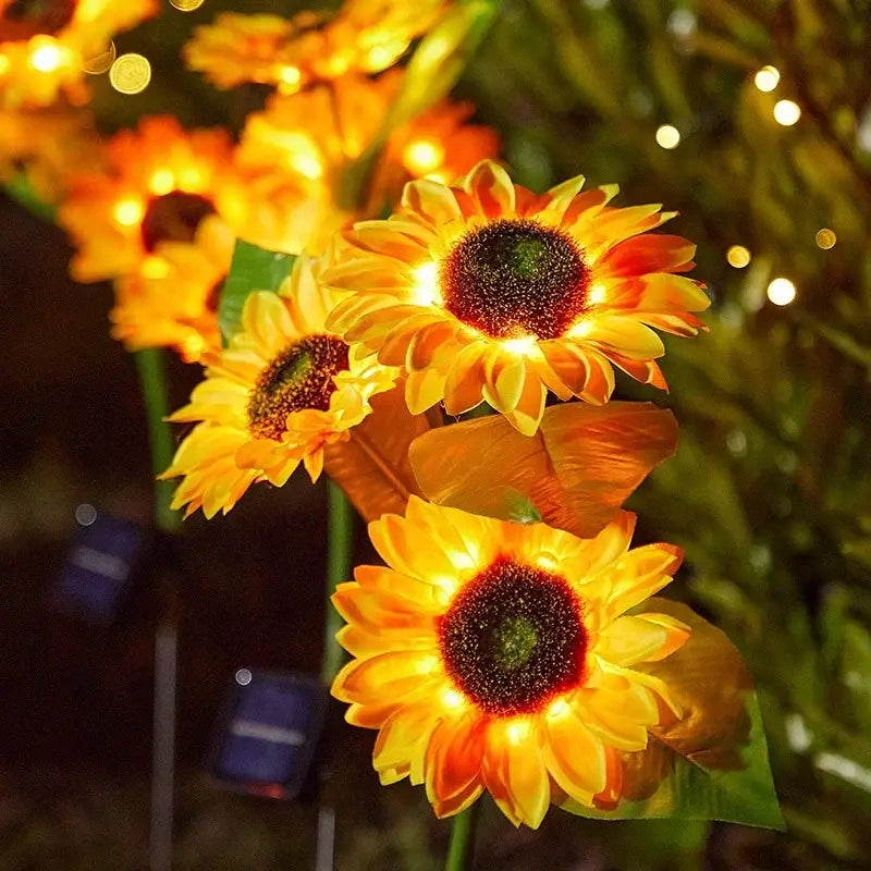 DecorBites™ Sunflower Solar LED Garden Light - Auto Brightness