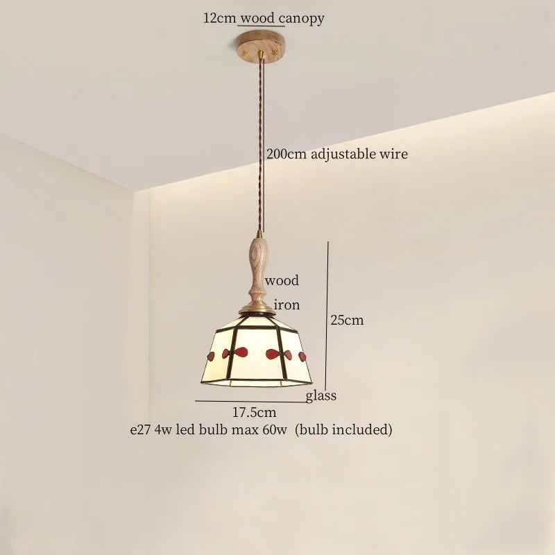 Copper LED Pendant Lamp Vintage 3-Head Bar Style