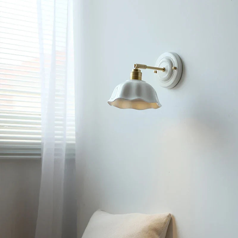 DecorBites™ Butterfly Ceramic LED Wall Lamp Home Indoor Lighting Stair Mirror Light