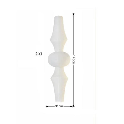 Akari-Style White Paper Wabi-Sabi Pendant Light