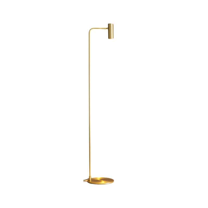 DecorBites™ Brass Floor Light: Modern Rotatable Standing Lamp for Living Room, Bedroom, Hotel