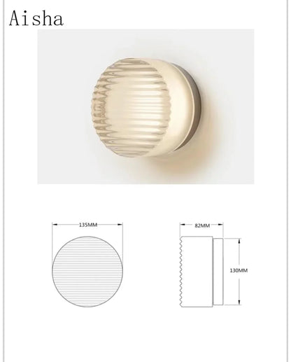 مصباح حائط LED من DecorBites™ مصنوع من الأكريليك لغرفة المعيشة والحمام الفاخرة
