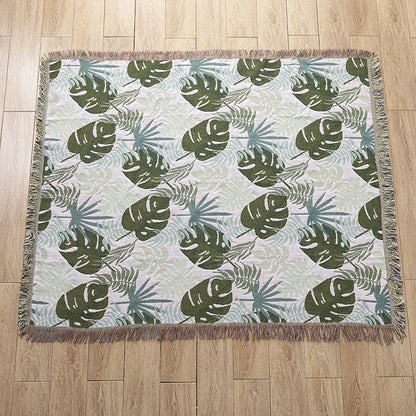 DecorBites™ Knitted Tapestry Sofa Blanket - Light Luxury Decorative Blanket for Living Room, Nap Bedspread, Picnic, Camping Mat