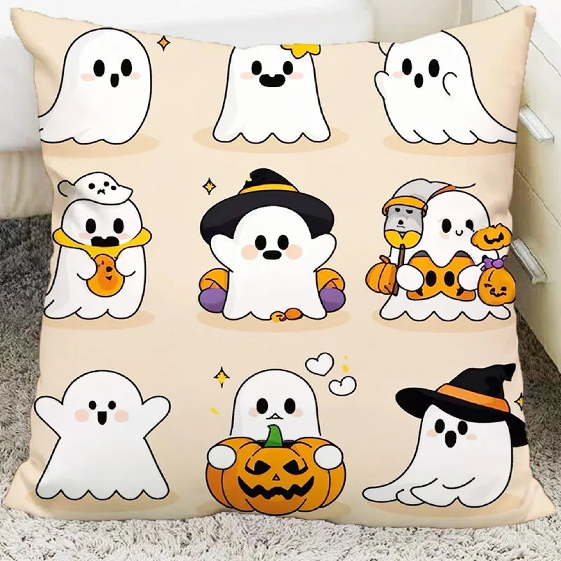 DecorBites™ Halloween Plush Cartoon Pillow for Living Room and Bedroom, Festive Decoration