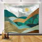 Decobites Mountain Sunset Mandala Tapestry for Boho Room Decor