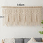 Decobites Boho Macrame Door Curtain Handmade Cotton Rope Wall Hanging Tapestry Boujee Decor