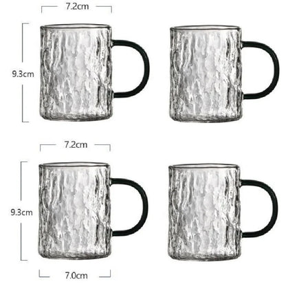 DecorBites™ Japanese Heat-Resistant Glass Handle Water Coffee Milk Juice Wine Cups