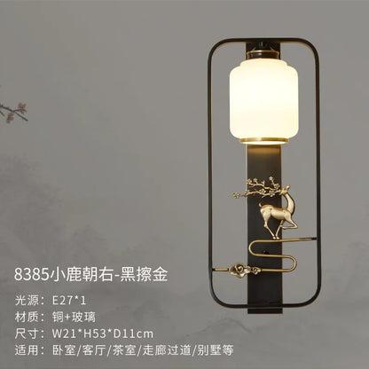 DecorBites™ Elk Decor Wall Lights | Modern Copper Wall Lamps for Living Room