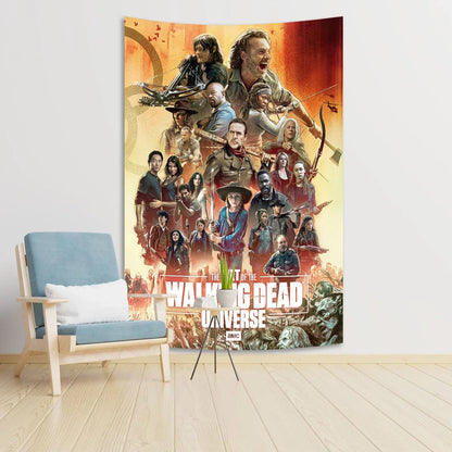 Decobites Daryl Dixon Tapestry: Classic Horror Wall Mount for Bedroom & Computer Room