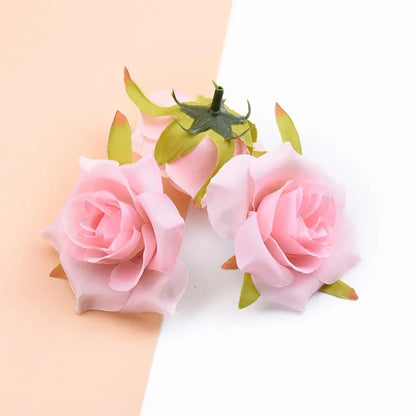 DecorBites™ Artificial Silk Roses Head Set for Wedding Home Decor DIY Wreath & Christmas