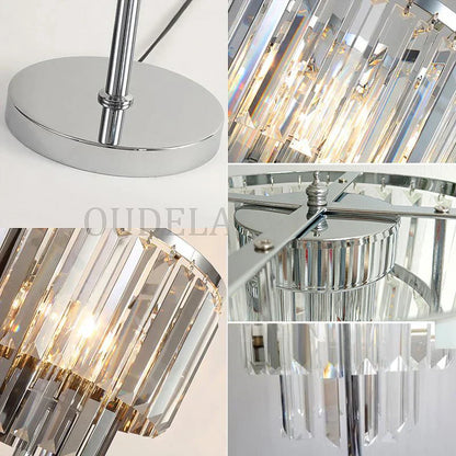 DecorBites™ Crystal Table Lamps: Modern Warm Living Room Study Desk Decor Fixtures