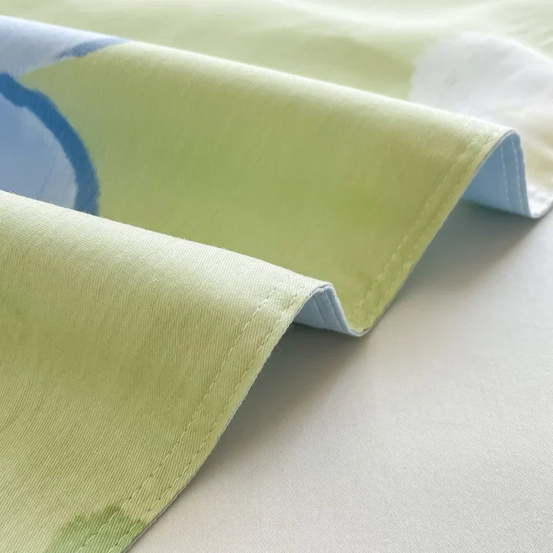 غطاء لحاف قطني DecorBites™ مقاس كينج 240×220 بتصميم زهور