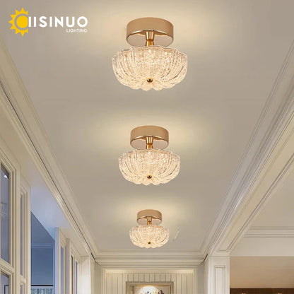 DecorBites™ Gold LED Ceiling Light for Home Bedroom Living Room Kitchen Lighting Fixtures