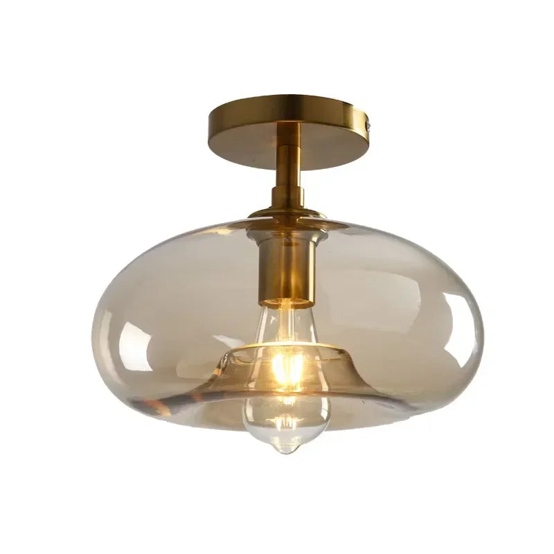 DecorBites™ LED Glass Ceiling Light Chandeliers for Modern Living Room, Bedroom, Dining Room, and Corridor